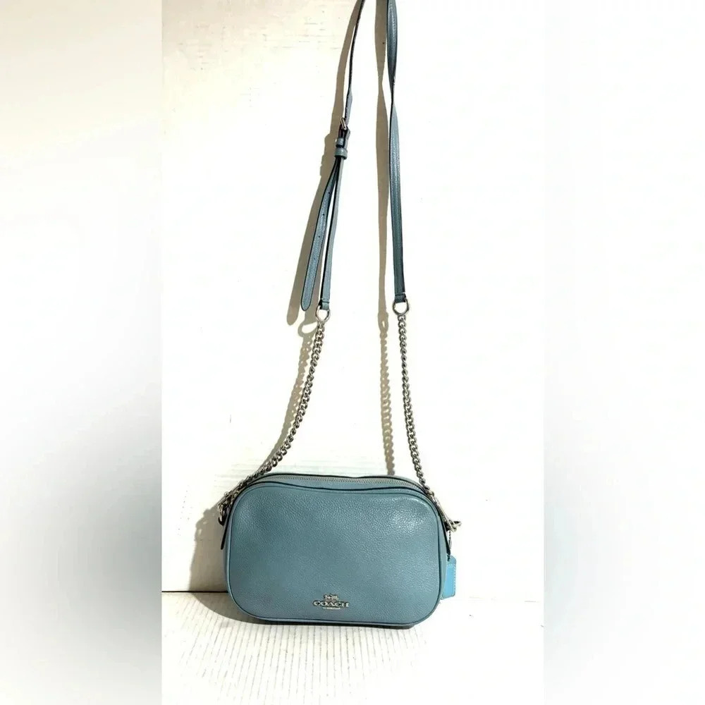Coach blue leather crossbody handbag - Picture 12 of 12